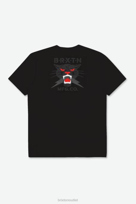 Men Brixton Black Sparks S/S Tailored Tee Apparel
