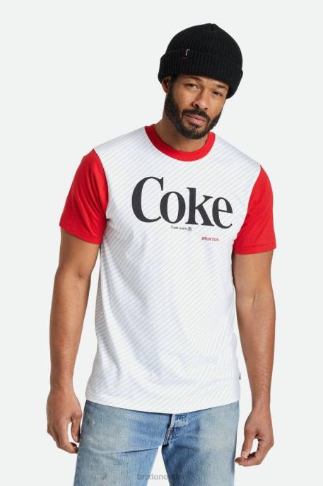 Men Brixton Coke Red Coca-Cola S/S Tailored Tee Apparel