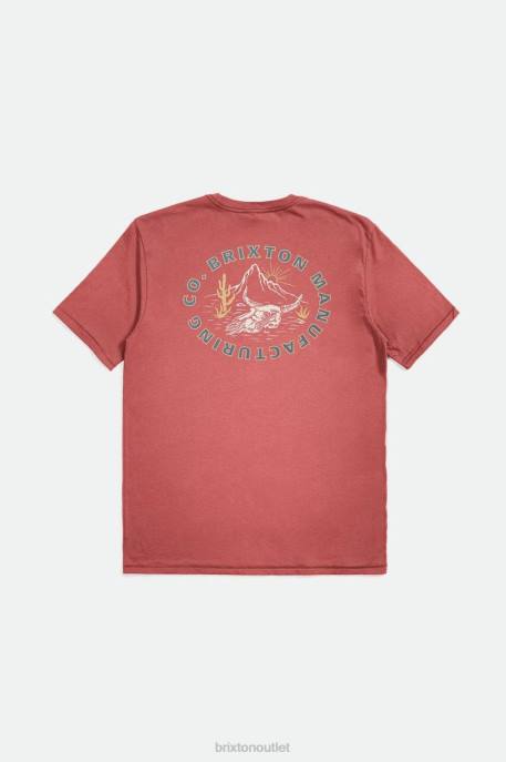 Men Brixton Dusty Cedar Croslin S/S Standard Tee Apparel