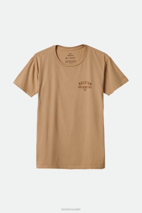 Men Brixton Mojave Garment Dye Woodburn Oceanside S/S Standard Tee Apparel