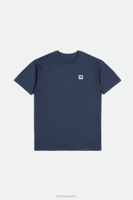 Men Brixton Washed Navy Alton S/S Standard Tee Apparel