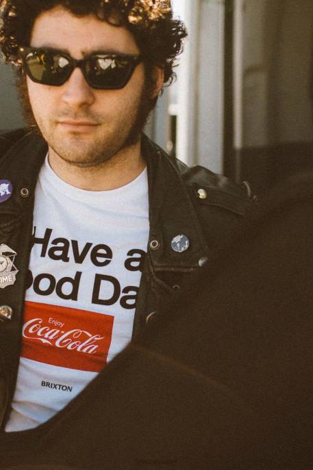 Men Brixton White Coca-Cola Good Day S/S Tailored Tee Apparel