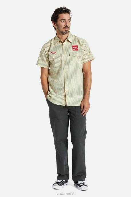 Men Brixton Tan Coca-Cola Delivery Olson S/S Woven Apparel