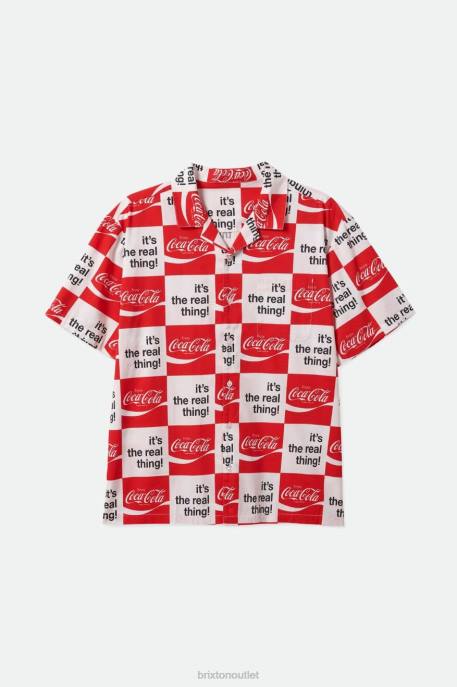 Men Brixton White Coca-Cola Bunker S/S Woven Apparel
