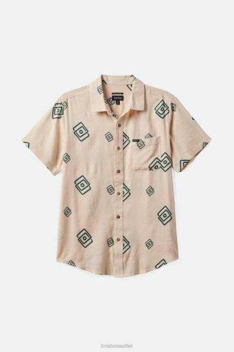 Men Brixton Whitecap/Spruce Charter Slub S/S Woven Apparel