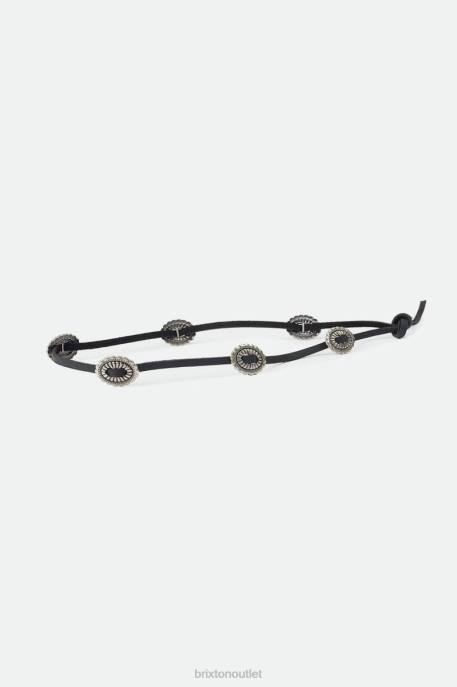Unisex Brixton Black Adjustable Western Hat Band Accessories
