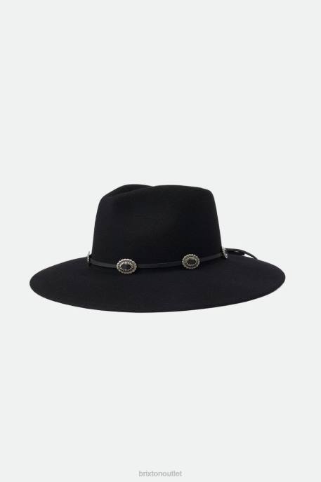 Unisex Brixton Black Adjustable Western Hat Band Accessories