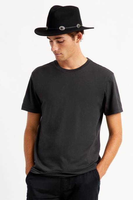 Unisex Brixton Black Adjustable Western Hat Band Accessories