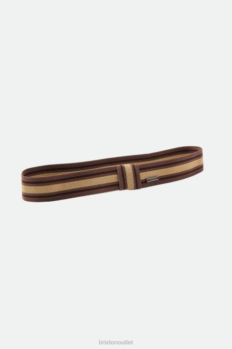Unisex Brixton Brown/Tan Done Proper Stretch Fit Hat Band Accessories