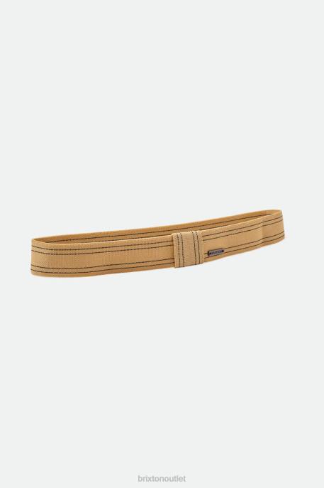 Unisex Brixton Gold/Black Done Proper Stretch Fit Hat Band Accessories
