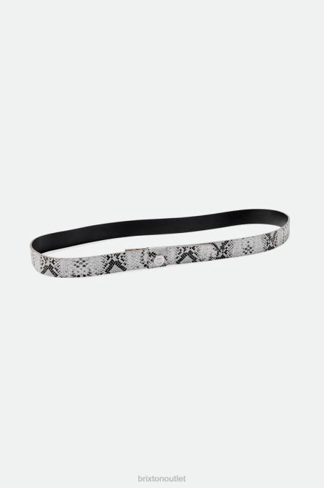 Unisex Brixton White Snake Skin Adjustable Hat Band Accessories