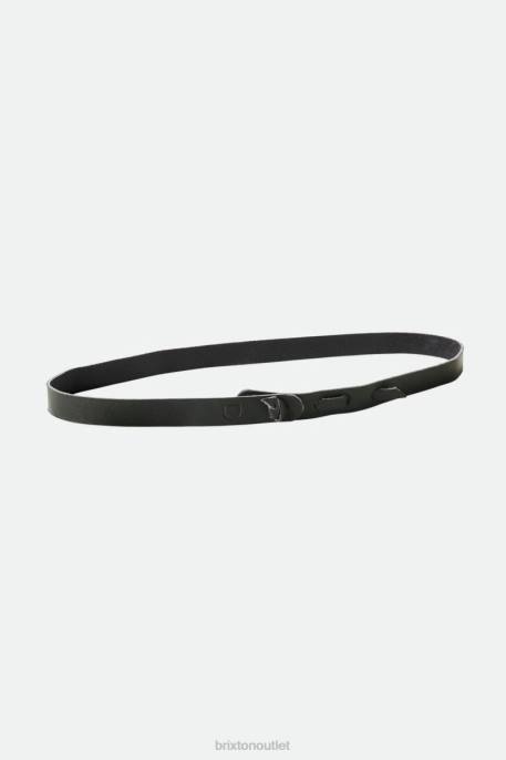 Unisex Brixton x Artifact Black Leather Adjustable Hat Band Accessories