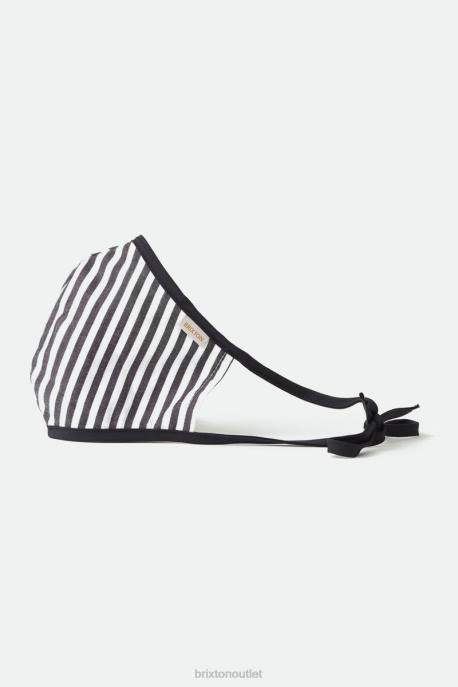 Unisex Brixton Black Stripe Lightweight Antimicrobial Face Mask Accessories