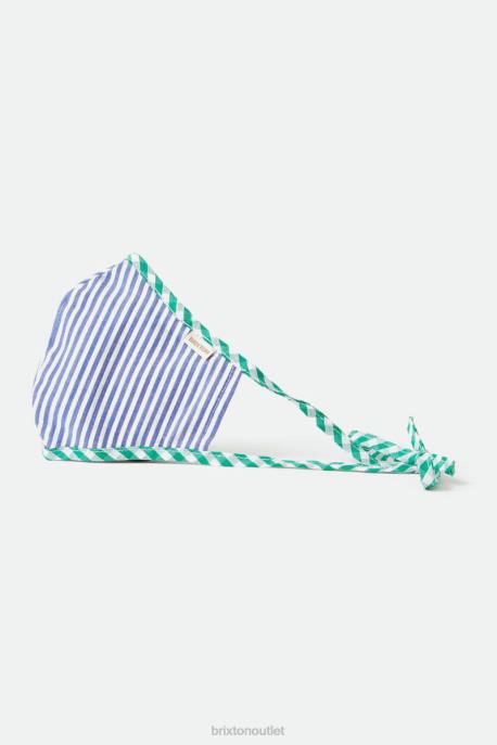 Unisex Brixton Blue Stripe Lightweight Antimicrobial Face Mask Accessories