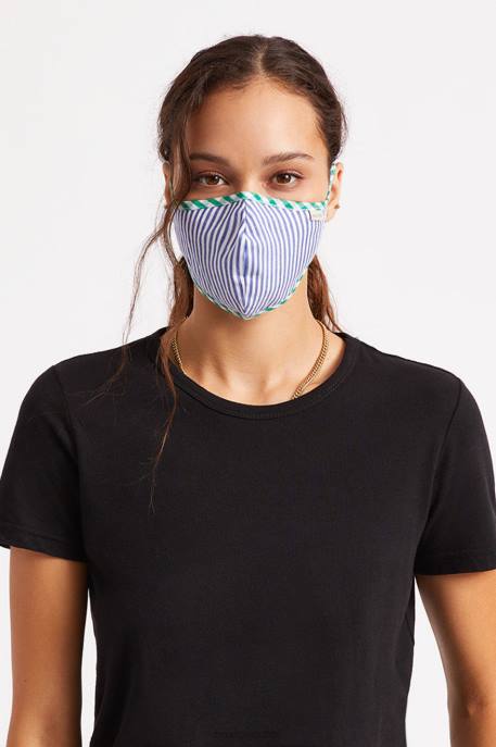 Unisex Brixton Blue Stripe Lightweight Antimicrobial Face Mask Accessories