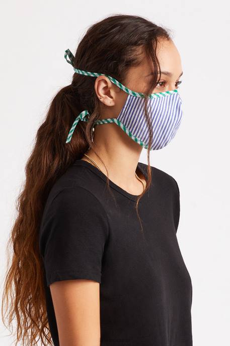 Unisex Brixton Blue Stripe Lightweight Antimicrobial Face Mask Accessories