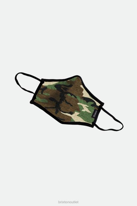 Unisex Brixton Camo Antimicrobial 4-Way Stretch Face Mask Accessories