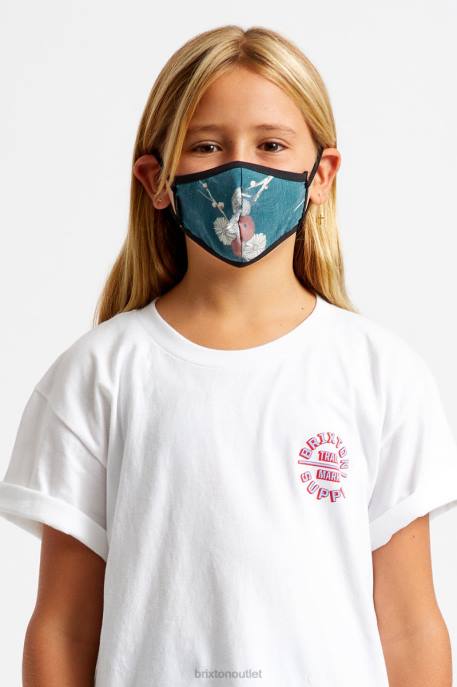 Unisex Brixton Floral Youth Antimicrobial Face Mask Accessories