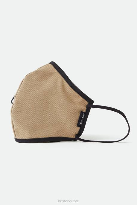 Unisex Brixton Khaki Antimicrobial 4-Way Stretch Face Mask Accessories