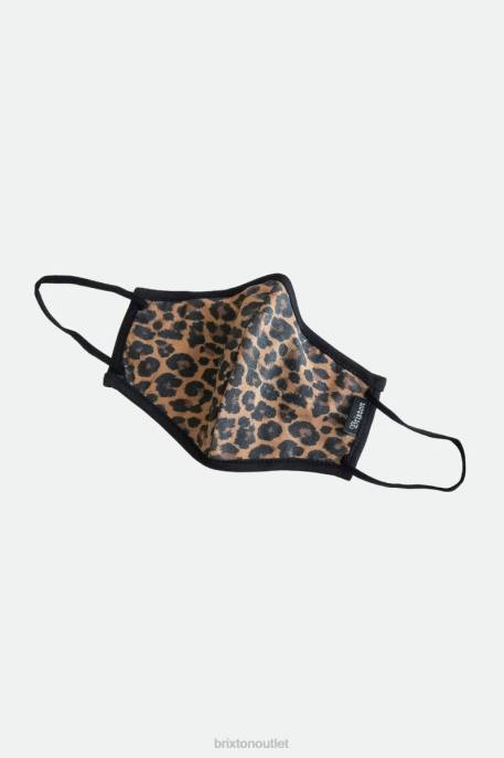 Unisex Brixton Leopard Antimicrobial 4-Way Stretch Face Mask Accessories
