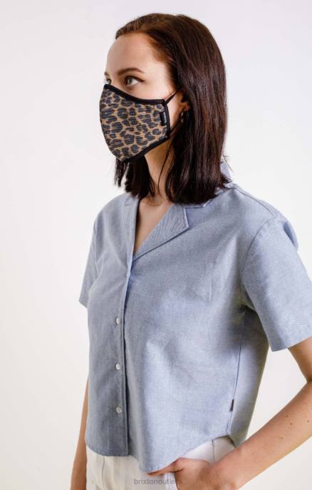 Unisex Brixton Leopard Antimicrobial 4-Way Stretch Face Mask Accessories