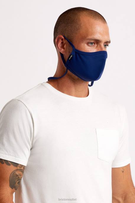Unisex Brixton Navy/Tan Everything Face Mask Accessories