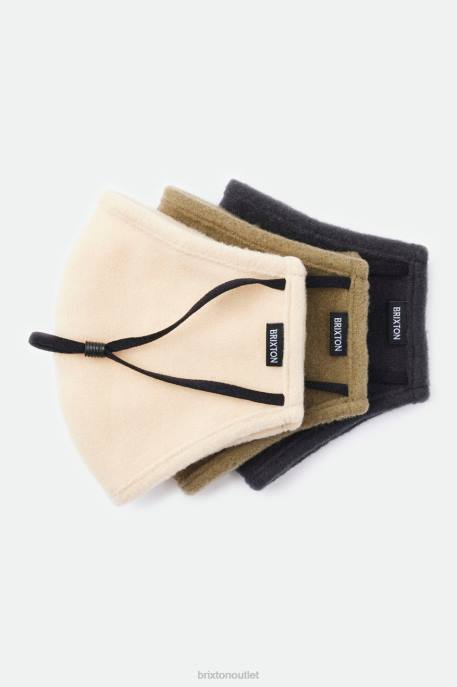Unisex Brixton Oatmeal Arctic Fleece Face Mask Accessories