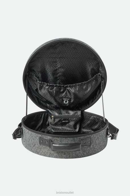 Unisex Brixton Grey/Black Done Proper Fedora Travel Case Accessories