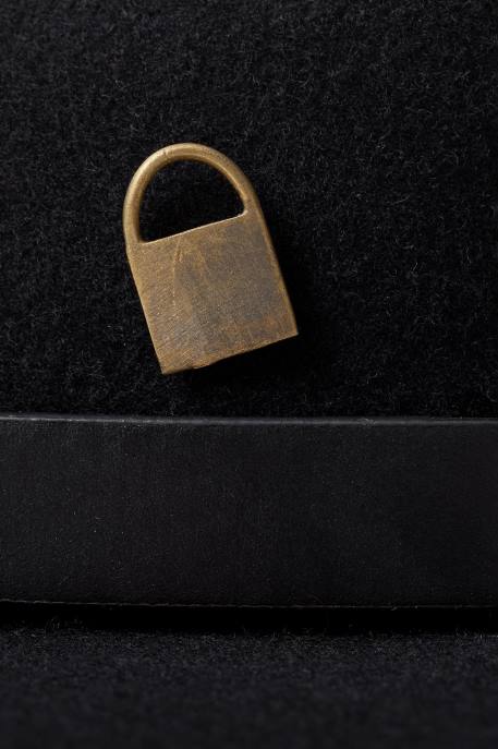 Unisex Brixton Lock Becket & Quill Brooches Accessories