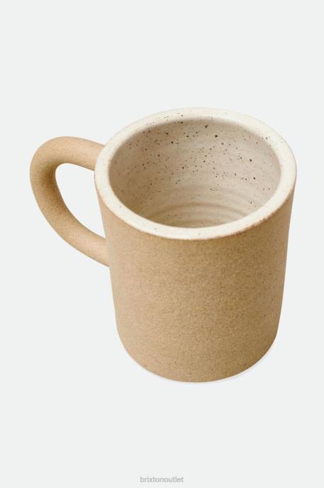 Unisex Brixton x O-M Beige Hand Crafted Ceramic Mug Accessories