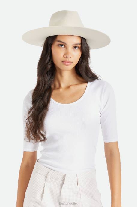 Women Brixton Dove Leigh Felt Fedora Accessories