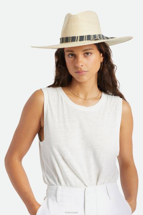 Women Brixton Natural Leigh Straw Fedora Accessories