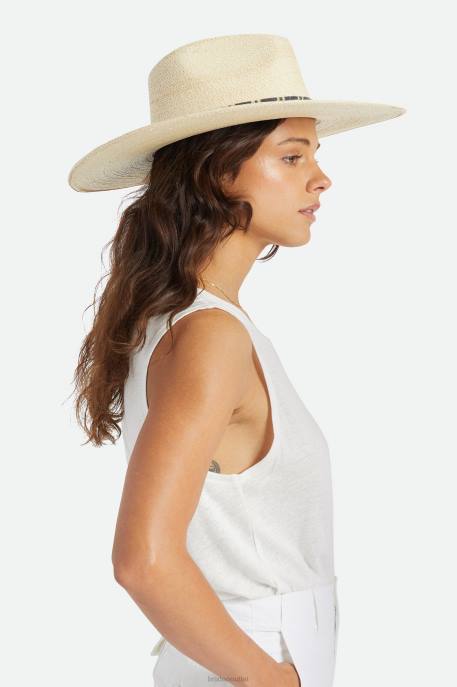 Women Brixton Natural Leigh Straw Fedora Accessories