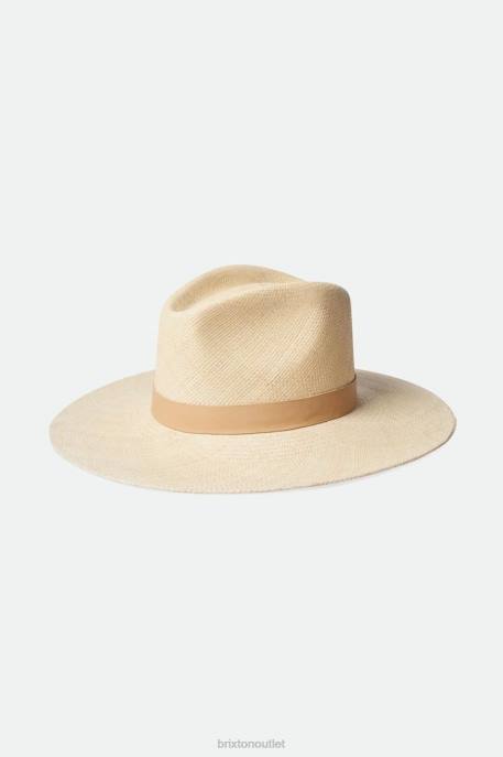 Women Brixton Catalina Sand Harper Panama Straw Hat Accessories