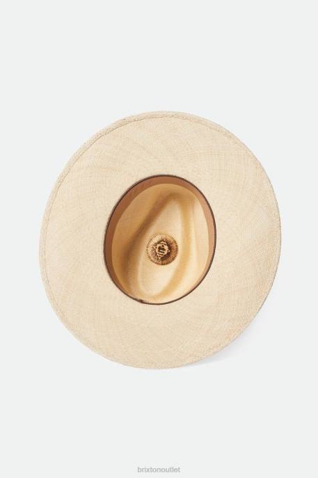 Women Brixton Catalina Sand Harper Panama Straw Hat Accessories
