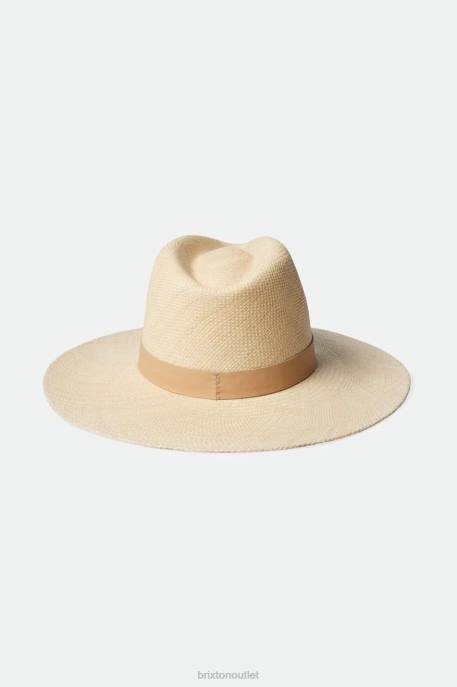 Women Brixton Catalina Sand Harper Panama Straw Hat Accessories