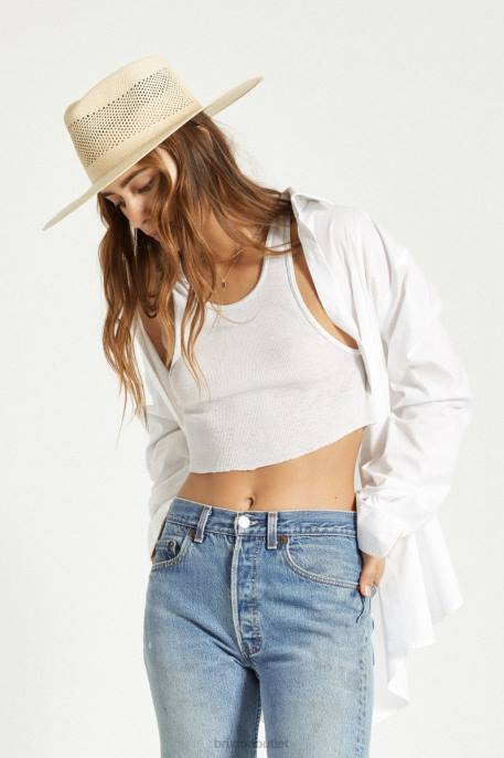 Women Brixton Catalina Sand Jo Panama Straw Rancher Accessories