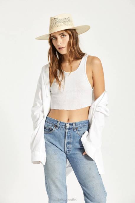 Women Brixton Catalina Sand Jo Panama Straw Rancher Accessories