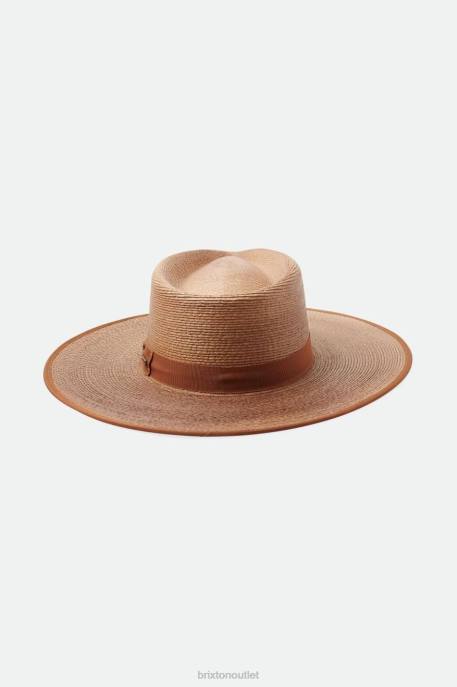 Women Brixton Coffee/Brown Regular Tripilla Jo Straw Rancher Hat Limited Accessories