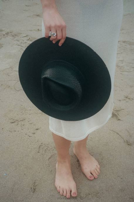 Women Brixton Corondao Black Jo Panama Straw Rancher Hat Accessories