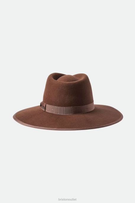 Women Brixton Dark Tan Jo Rancher Hat Accessories
