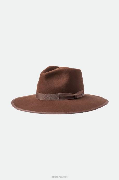 Women Brixton Dark Tan Jo Rancher Hat Accessories