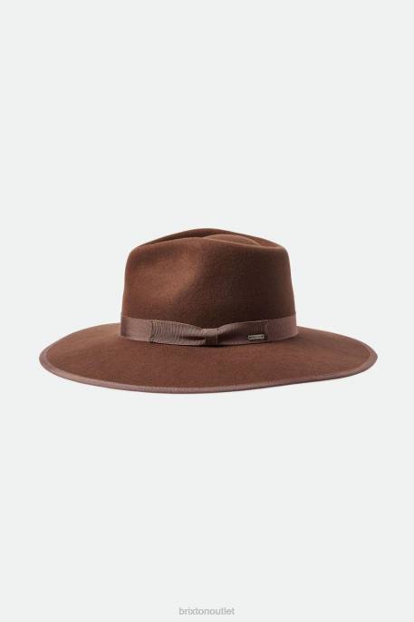 Women Brixton Dark Tan Jo Rancher Hat Accessories