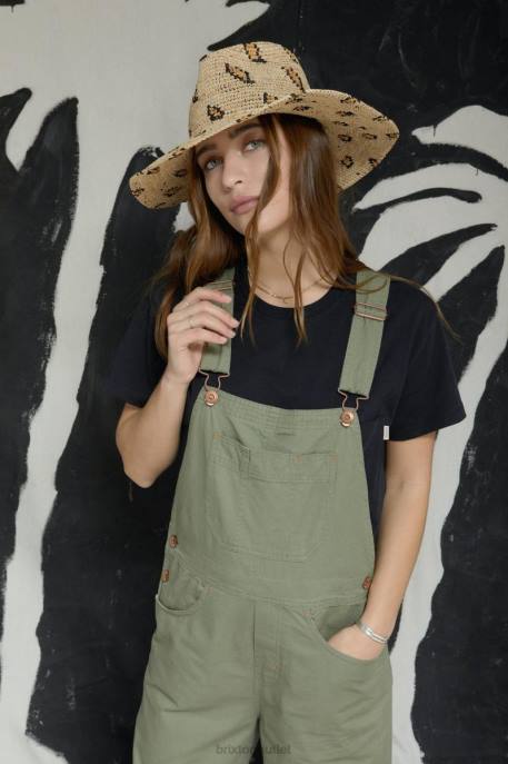 Women Brixton Natural Leopard Madeira Woven Straw Hat Accessories