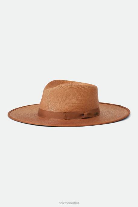 Women Brixton Rust Regular Tripilla Jo Straw Rancher Hat Limited Accessories