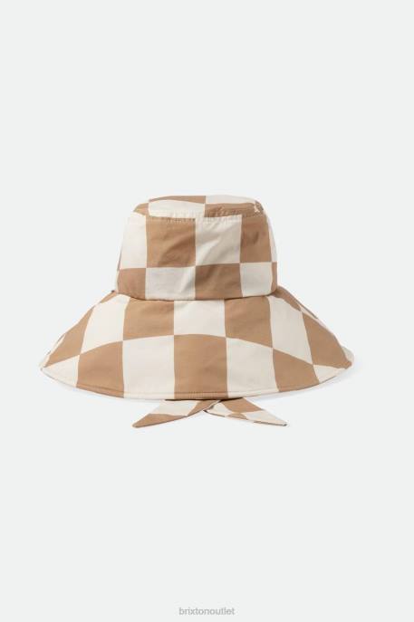 Women Brixton Sand/Whitecap Jasper Packable Bucket Hat Accessories