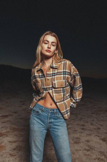 Women Brixton Mojave Bowery L/S Flannel Apparel