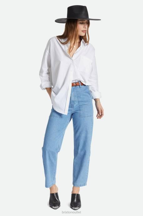 Women Brixton Faded Indigo Vancouver Pant Apparel