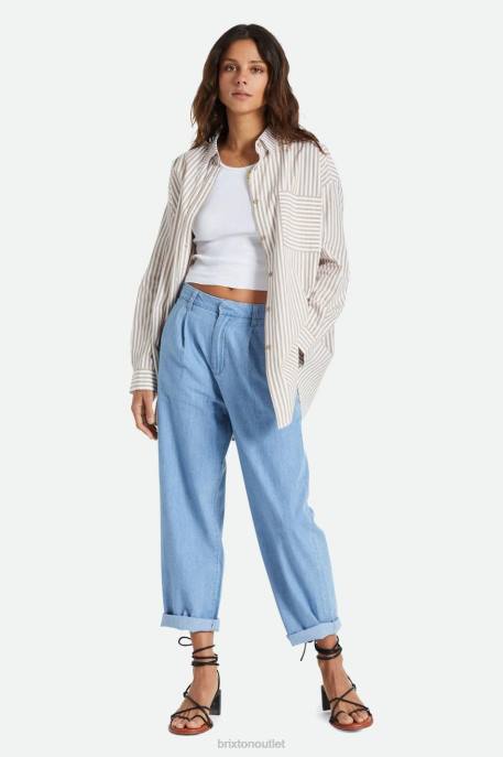 Women Brixton Faded Indigo Victory Trouser Pant Apparel