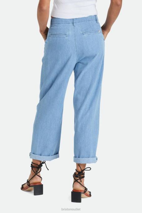 Women Brixton Faded Indigo Victory Trouser Pant Apparel